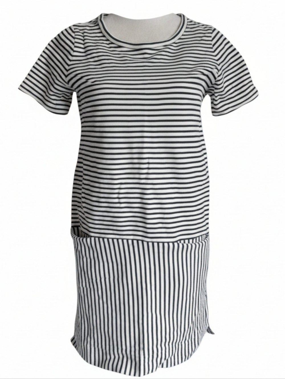 Madewell Navy & White Stripe Dockside Shift T-Shirt Dress Size small
